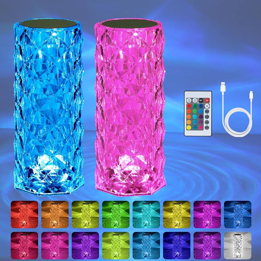 Mini Rose Diamond Lamp 3 Colour